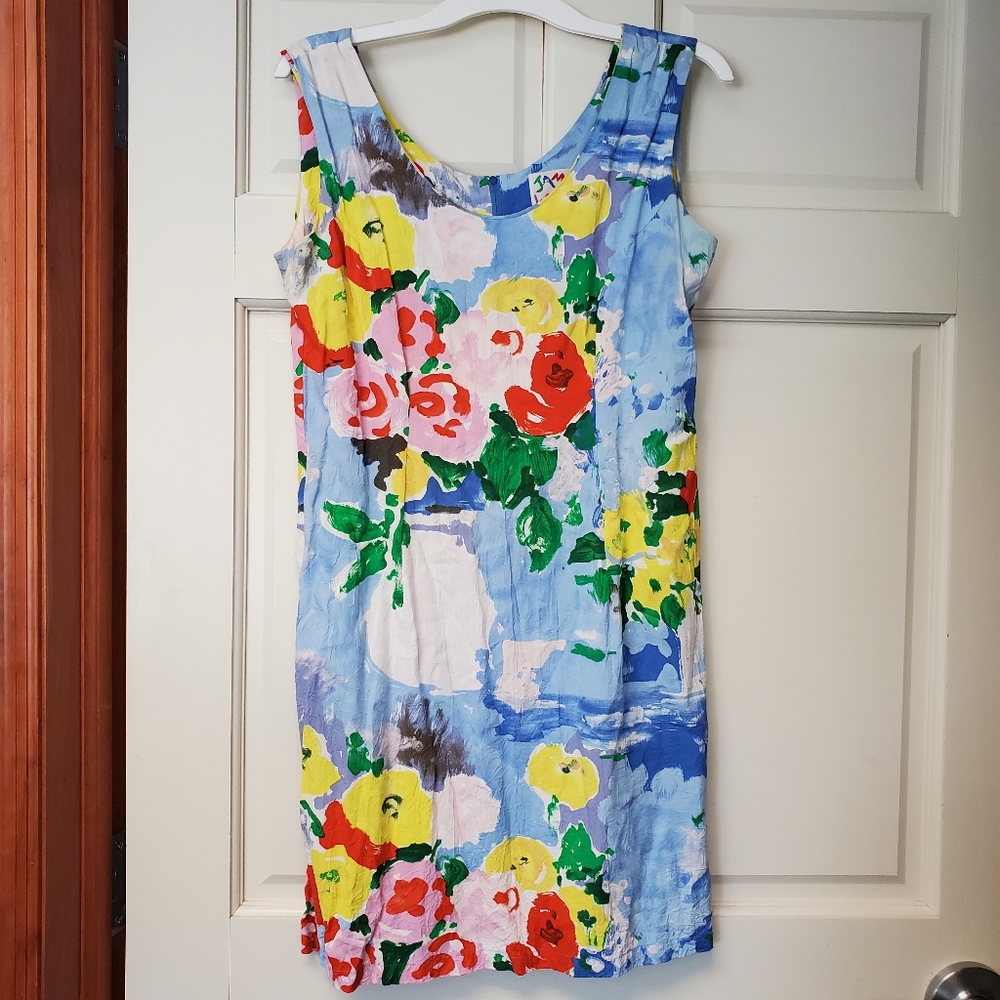 💐L Vintage Jams World summer mini tank dress